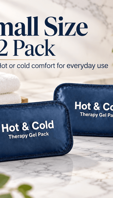 2 Pack Small Reusable Hot & Cold Gel Packs for Elbow Knee Ankle Shoulder