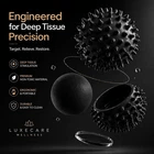 Muscle Massage Ball Set 6.1cm 7cm Lacrosse Spiky Trigger Point Therapy Balls for Back Feet Legs Shoulder