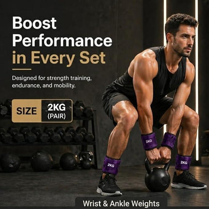 2-Piece Adjustable Ankle & Wrist Weights