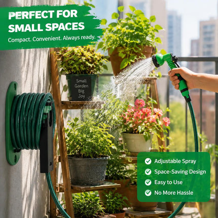10m Garden Hose Reel Set