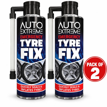 Instant Tyre Fix Spray 300ml Puncture Repair Sealer Inflator For Car Bike Cycle Emergency Flat Tyre Solution