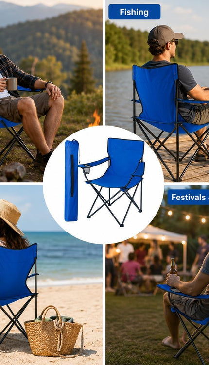 Camping Chairs Portable Folding Lightweight Outdoor Garden Beach Picnic Chair