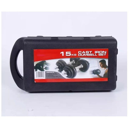 Cast Iron Dumbbell & Barbell Set 15-50Kg