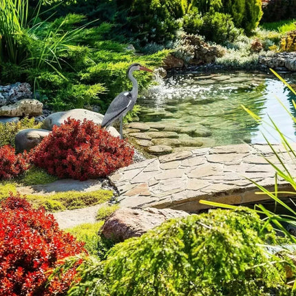 Realistic Heron Bird Scarer Decoy Garden Ornament for Pest Control, Pond, Pigeon, Bird & Cat Repellent