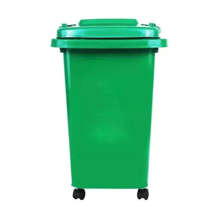 Recycling Wheelie Bin Dustbin for Kitchen Home Office Waste Trash 30L 50L Durable Plastic Rubbish Bin with Wheels Easy Move Compact Design Indoor Outdoor