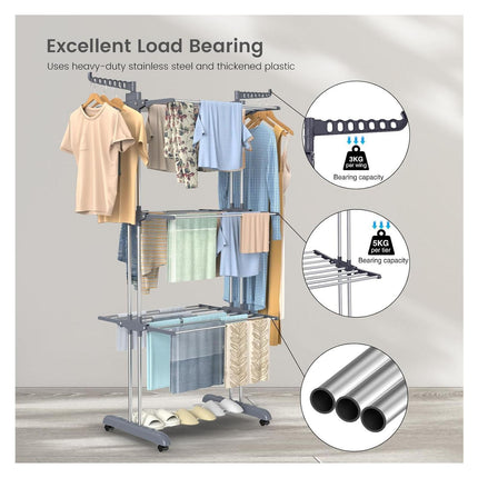 Foldable Clothes Drying Rack