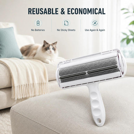Pet Hair Remover Roller Self Cleaning Reusable Lint Brush Dog Cat Fur Cleaner for Sofa Carpet Clothes Car Seats Furniture