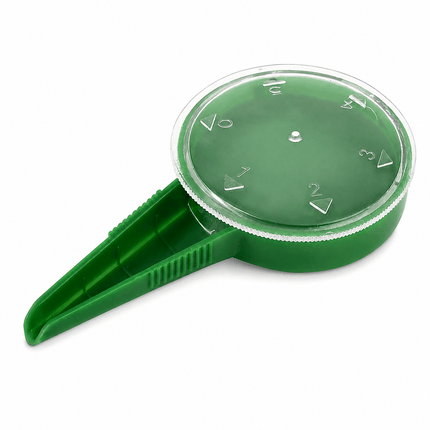 Seed Sower Dispenser with 5 Adjustable Dial Settings, Handheld Garden Seeder Spreader for Flower, Grass, Vegetable and Small Seeds, Easy Planting Tool
