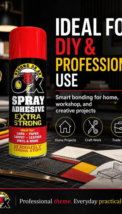 Heavy Duty Spray Adhesive 500ml – Single or Twin Pack