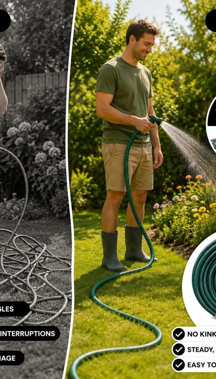 50M Extendable PVC Garden Hose Pipe, Strong Flexible Lightweight Watering Hose for Lawn, Plants, Car Washing, Patio Cleaning and Outdoor Use
