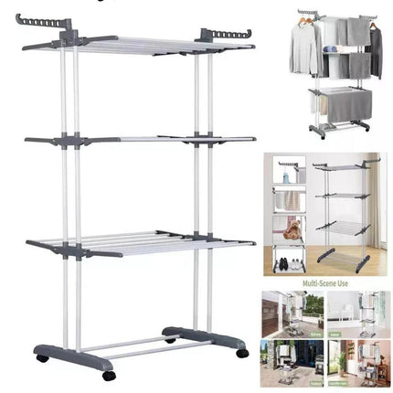 Extra Large Foldable Clothes Drying Rack – 24M Indoor & Outdoor Airer