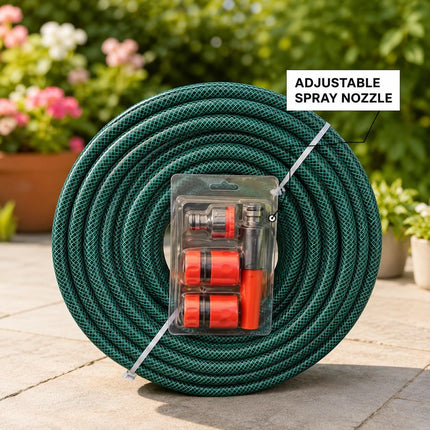 50M Extendable PVC Garden Hose Pipe, Strong Flexible Lightweight Watering Hose for Lawn, Plants, Car Washing, Patio Cleaning and Outdoor Use