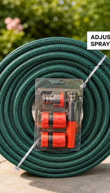 50M Extendable PVC Garden Hose Pipe, Strong Flexible Lightweight Watering Hose for Lawn, Plants, Car Washing, Patio Cleaning and Outdoor Use