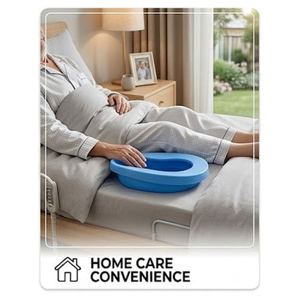 Heavy Duty PP Bedpan Adults Elderly Disabled Firm Thick Stable Bed Urinal 36.5cm