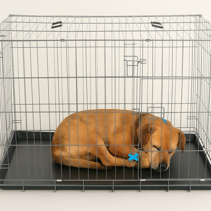 Pet Cage Metal Puppy Training Crate Portable Dog Carrier Suitable for Cats & Dog