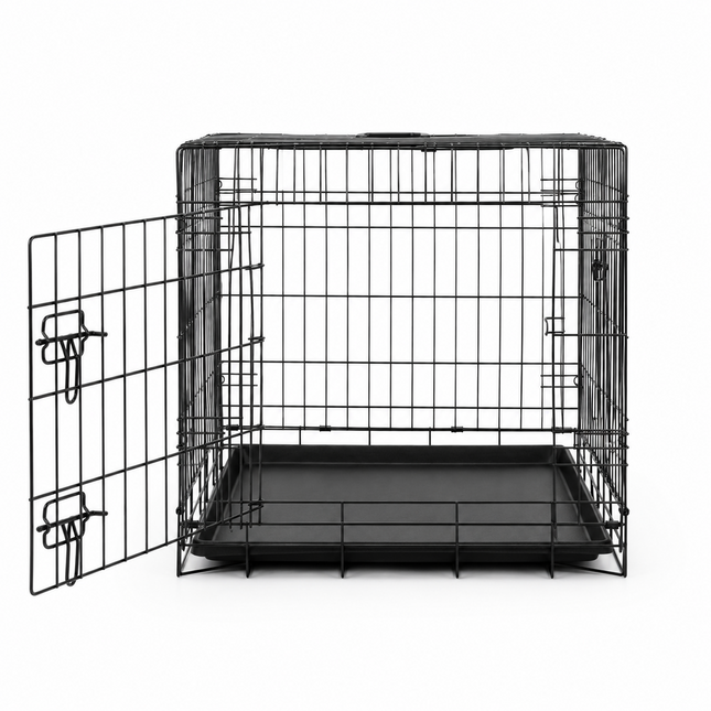 Dog Crate Metal Pet Cage Portable Puppy Kennel