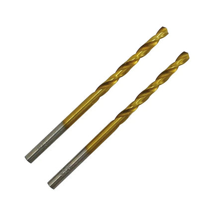 Drill Bit Pack of 2 DRL37384 Durable Metal Golden 4mm Bit by Erbauer