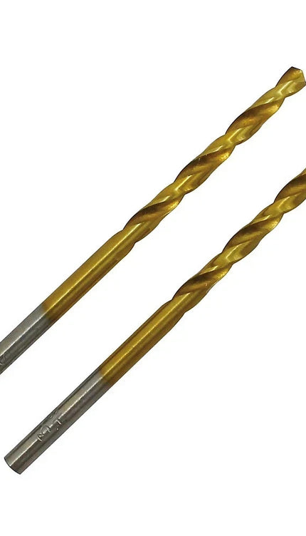 Drill Bit Pack of 2 DRL37384 Durable Metal Golden 4mm Bit by Erbauer