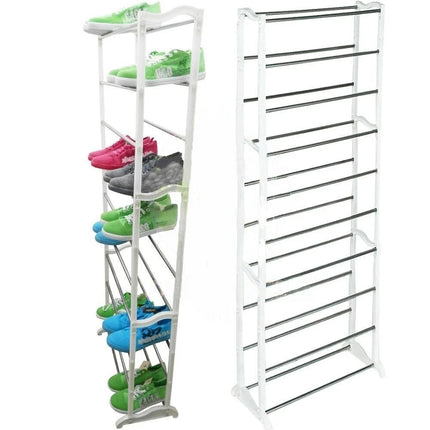 10 Tier Shoe Rack Organizer for 30 Pairs