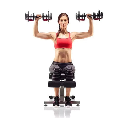 40kg Adjustable Dumbbell Quick Dial Home Gym Fitness Weight Lifting Exercise Set