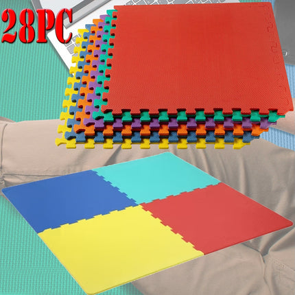 Color Eva Foam Mats Soft Floor Tiles Interlocking Kids Play Gym Exercise 60x60cm