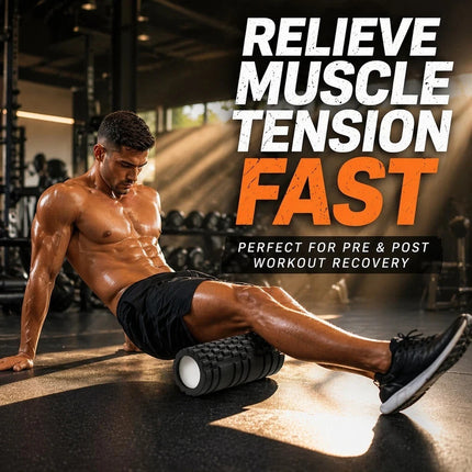 Foam Fitness Roller Adults Deep Tissue Massage Grid Muscle Trigger Point Muscles
