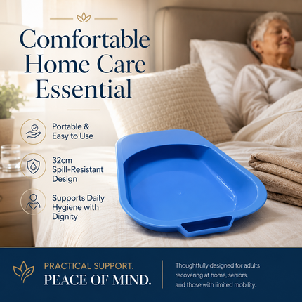Unisex Bed Pan Elderly Disabled Bedridden Patients Spill Resistant Toilet Urinal
