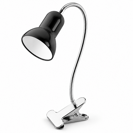 Clip On LED Desk Lamp E27 Flexible Gooseneck Reading Study Bedside Light 40W Max