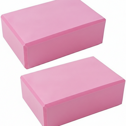 Yoga Gym Blocks Brick Foam Pair Exercise Training Pilates Meditation Anti Slip