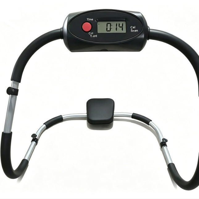 Ab Roller Sit Up Crunch Core Trainer With Padded Headrest Fitness Exercise Gym