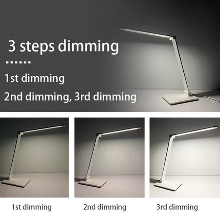 LED Table Desk Lamp – Eye-Caring Light USB Charging 3 Modes Touch Control