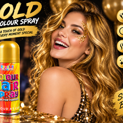 Hair Colour Spray 200ml Temporary Wash Out Halloween Fancy Dress Party 6 Colours