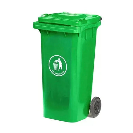 Outdoor Wheelie Bin Trash Can 100L/120L EN840 Large Rubbish Waste Dustbin