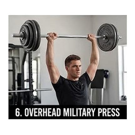 Cast Iron Adjustable Dumbbells & Barbell Set 20Kg Durable for Men & Women