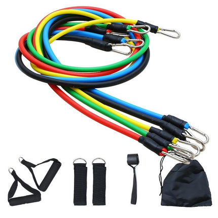11PC Resistance Bands Set for Workout Exercise CrossFit Fitness & Yoga Training