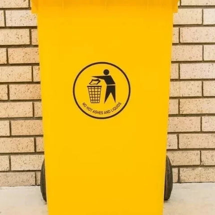 Outdoor Wheelie Bin Trash Can 100L/120L EN840 Large Rubbish Waste Dustbin