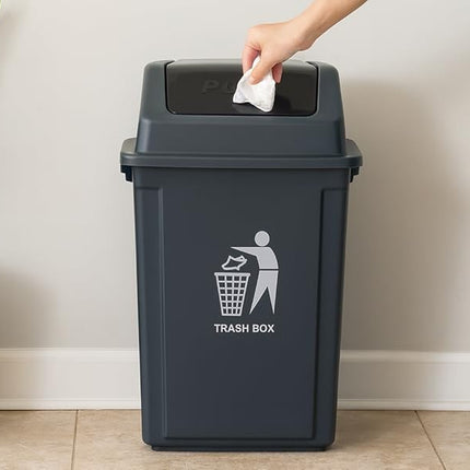 Large Swing Lid Recycling Bin for Kitchen & Home