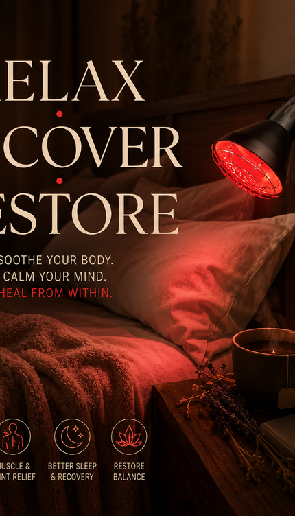 Infrared Heat Lamp 150W Red Light Therapy Clip On Adjustable Muscle Relaxation