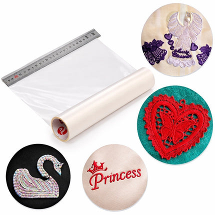 Embroidery Sewing Film Peel Away Water Soluble Backing Stabiliser 300m x 50cm