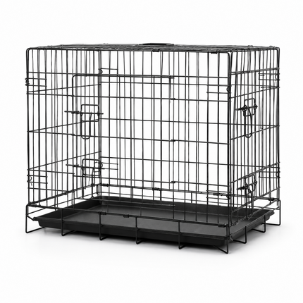 Pet Cage 24 Inch Dog Crate Portable Puppy Training Kennel Tray