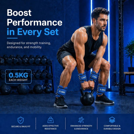 Ankle Wrist Leg Weights Straps 2 PCS Running Yoga Gym Training Exercise Fitness