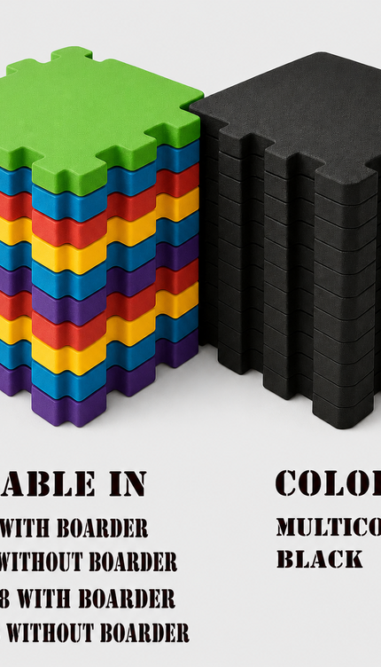 Interlocking EVA Foam Floor Mats 30x30cm Yoga Gym Tiles 18 Pack