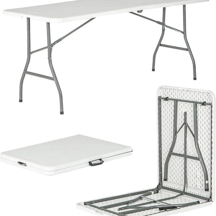 6ft CATERING CAMPING HEAVY DUTY PORTABLE FOLDING TABLE PICNIC/BBQ/PARTY - USED