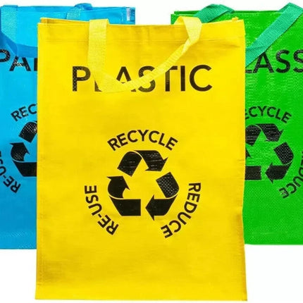 Reusable Recycling Bags – 3 Pack