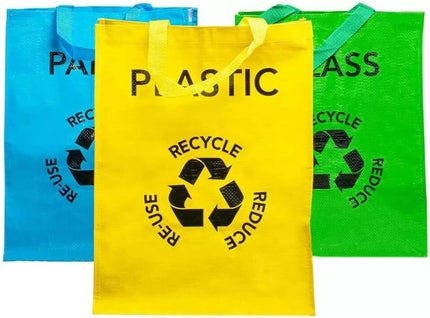 Reusable Recycling Bags – 3 Pack
