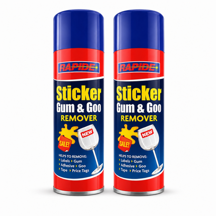 2-Pack Sticker Gum Remover Spray Label Goo Tape Adhesive Price Tag Cleaner 250ml