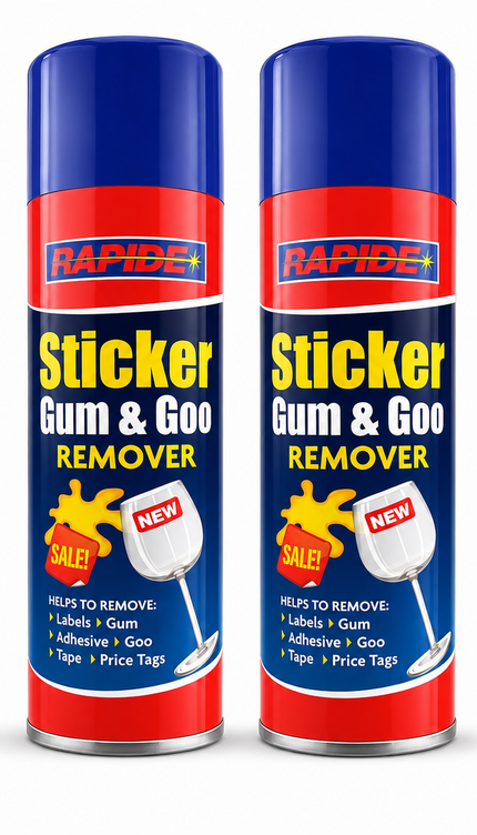 2-Pack Sticker Gum Remover Spray Label Goo Tape Adhesive Price Tag Cleaner 250ml