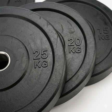 Rubber Weight Plates Dead Lifting Gym Fitness Dumbbell Barbell Olympic Discs