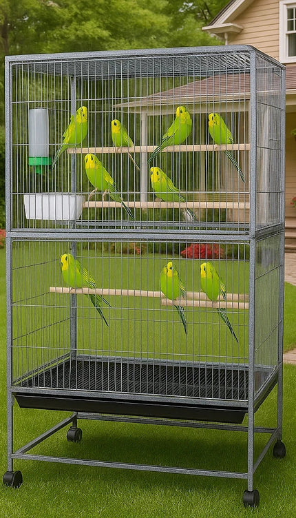 52 inch Steel Standing Large Flight King Bird Cage Cockatiels Parrot Pigeons