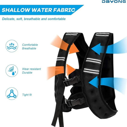 Adjustable 10KG Weighted Vest Fitness Training Running Jogging Workout Gym